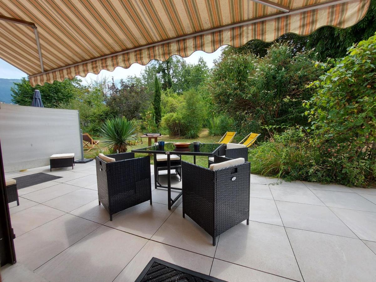 Centre St Jorioz : Charmant et spacieux studio avec terrasse et jardin privatif Saint-Jorioz Extérieur photo